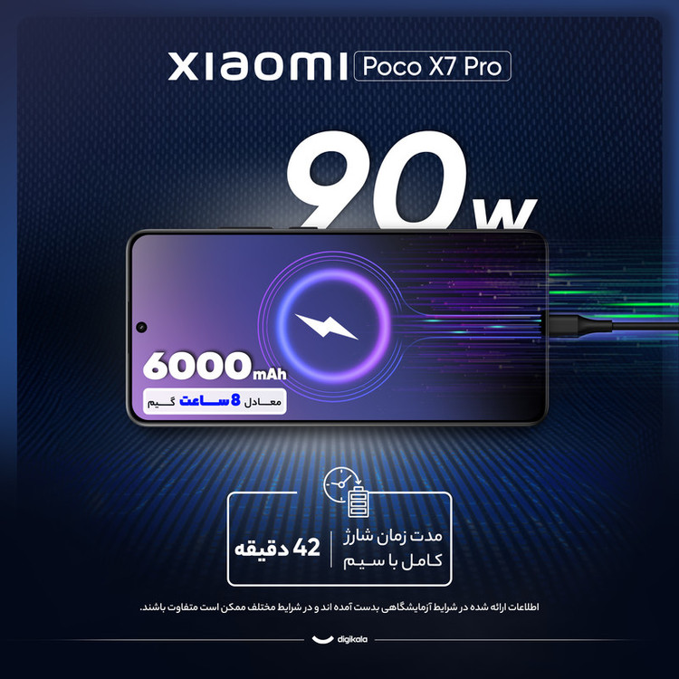 گوشی موبایل شیائومی مدل Poco X7 Pro ظرفیت 512 گیگابایت و رم 12 گیگابایت - گلوبال